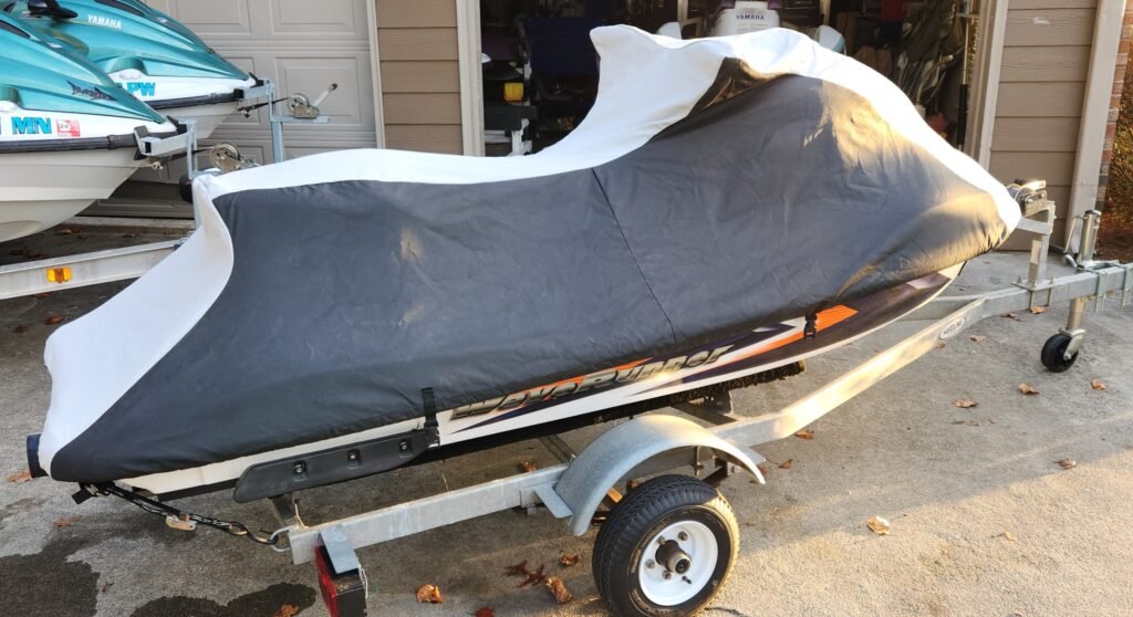 Store A Jetski 2003 Yamaha GP1300R With Storage Cover Installed