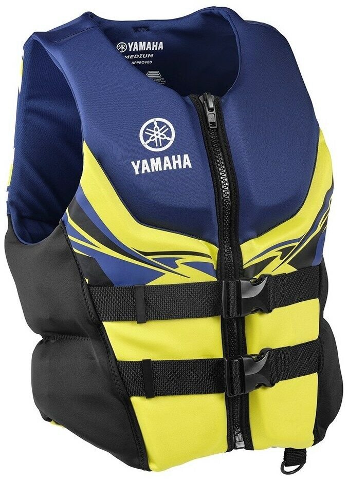 Jet Ski Safety Precautions Yamaha Blue Yellow Life Jacket