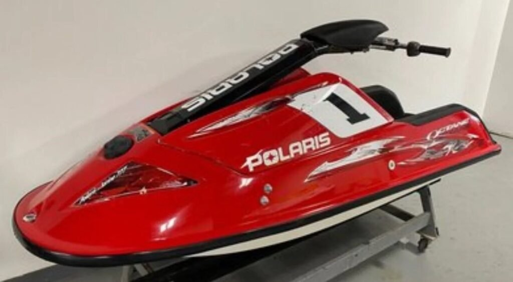 Polaris Jet Ski Red Octane On Cart